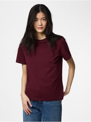 Pieces T-Shirt in Tawny Port