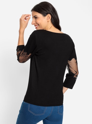 Heine Rundhalspullover in schwarz