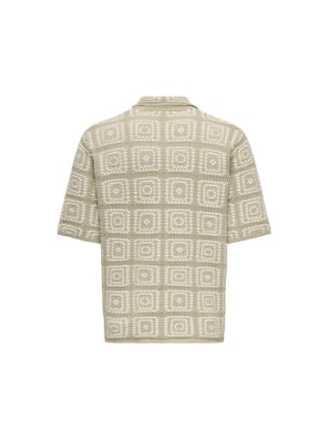Only&Sons Halbarmhemd in Silver Lining