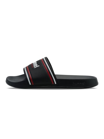 Hummel Hummel Badelatschen Pool Slide Erwachsene in BLACK/WHITE/RED