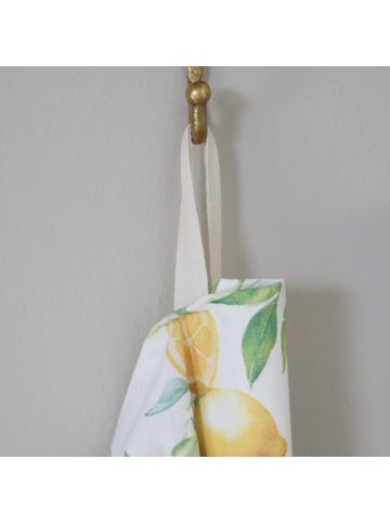 Chic Antique Geschirrtuch ZITRONE Weiß mit Gelben Zitronen