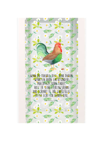 Mr. & Mrs. Panda Laterne Hahn Korn mit Spruch in Transparent