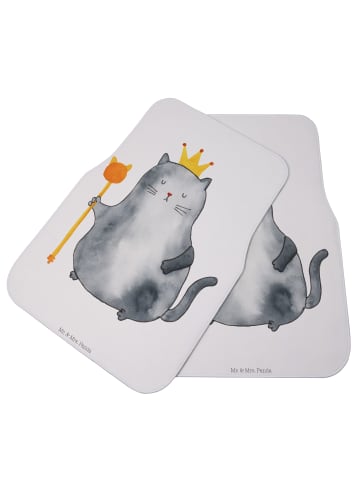Mr. & Mrs. Panda Automatte Katze König ohne Spruch in Weiß