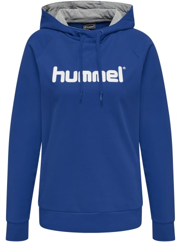 Hummel Hummel Cotton Kapuzenpullover Hmlgo Multisport Damen Atmungsaktiv in TRUE BLUE