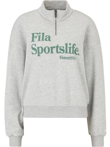 Fila Longsleeve "Lachy Oversized Half Zip Sweater" in Grau