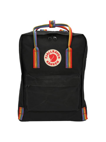 FJÄLLRÄVEN Kånken Rainbow - Rucksack 38 cm in black-rainbow pattern