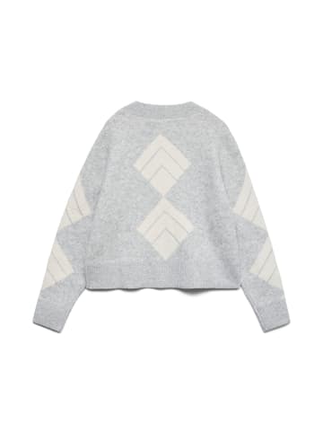 Vero Moda Strickpullover in Light Grey Melange 1