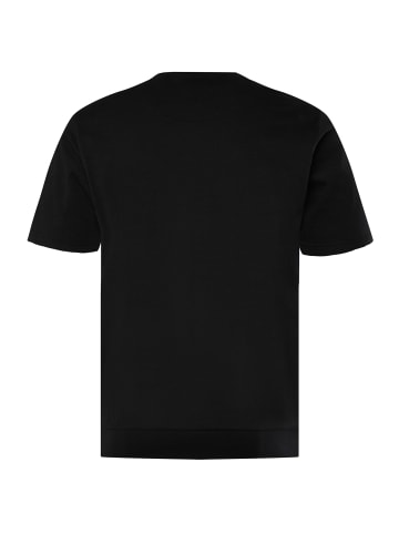 Men Plus Kurzarm T-Shirt in schwarz