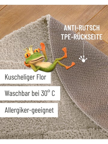 Wecon Home Badteppich Davie in seiden grau