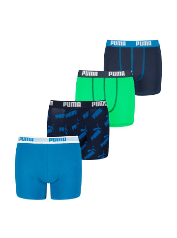 Puma Boxershorts BOYS BASIC BOXER AOP 4P ECOM in Blue Combo