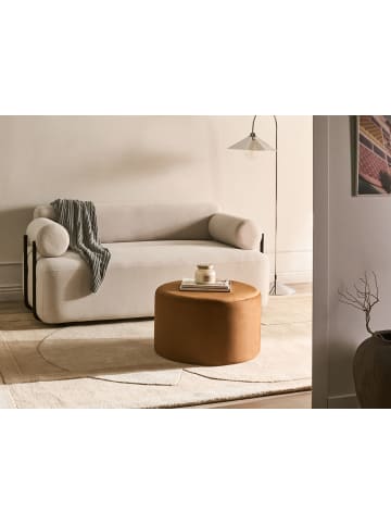 Beliani Pouf MILLEN in Braun - (W) 61 x (H) 36 x (L) 61 cm