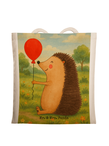 Mr. & Mrs. Panda Schultasche Igel Luftballon Design ohne Spruch in Weiß
