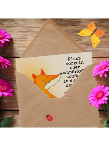 Mr. & Mrs. Panda Grußkarte Fuchs Laterne Design mit Spruch in Weiß