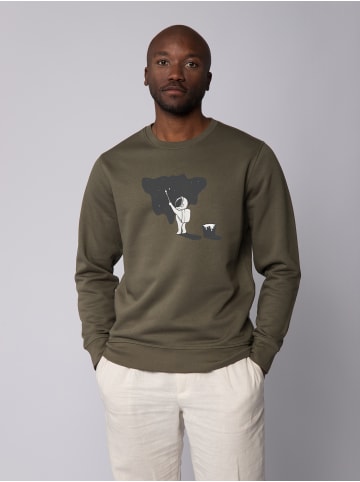 wat? Apparel Sweatshirt Painting space in Khaki