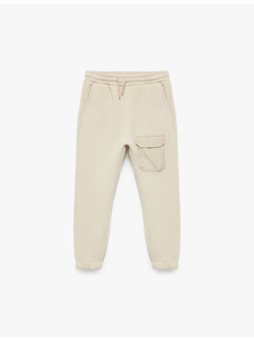 KOTON SWEAT BOTTOMS in Beige