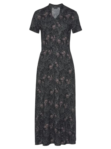 Laura Scott Sommerkleid in schwarz-rosa-geblümt
