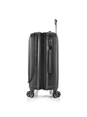 Heys Vantage 4 Rollen Kofferset 3-teilig mit Dehnfalte in black
