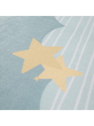 KADIMA DESIGN Kinderteppich waschmaschinenwaschbar Wolken Kinderzimmer in Helltürkis