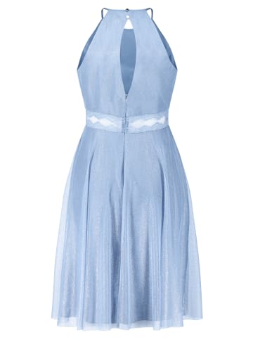 Vera Mont Cocktailkleid im Glitzer-Look in Light Blue/Silver