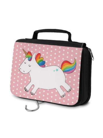Mr. & Mrs. Panda Kosmetiktasche Einhorn Happy ohne Spruch in Rot Pastell