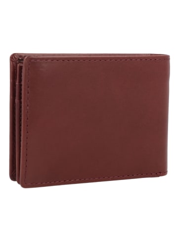 Leonhard Heyden Cambridge Geldbörse Leder 10 cm in rotbraun