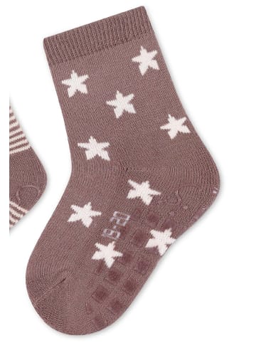 Sterntaler GOTS ABS Socken 2er-Pack Emmi in braun