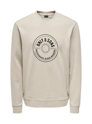 Only&Sons Sweatshirt 'Lamer' in beige