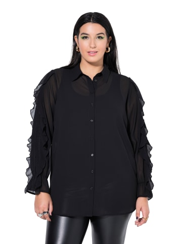 Studio Untold Hemdbluse in schwarz