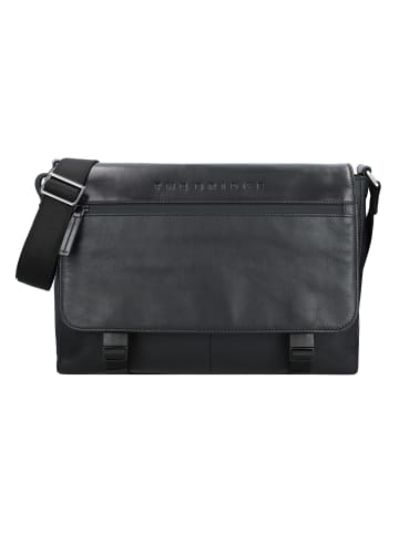 The Bridge Damiano Aktentaschen Messenger Leder 37 cm Laptopfach in nero