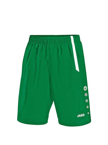 Jako Trainingsshorts Turin in grün / weiß