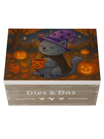 Mr. & Mrs. Panda Aufbewahrungsbox Kater Kaffee Design ohne Spruch in Weiß