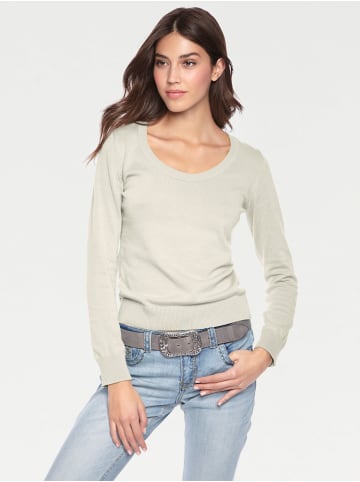 Heine Rundhalspullover in offwhite