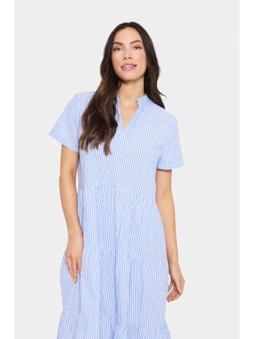 SAINT TROPEZ Kleid ElmikoSZ A-shape in Chambray Blue White Stripe