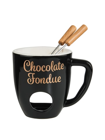 Butlers Fondue-Set CHOCOLAT 3-teilig in Schwarz