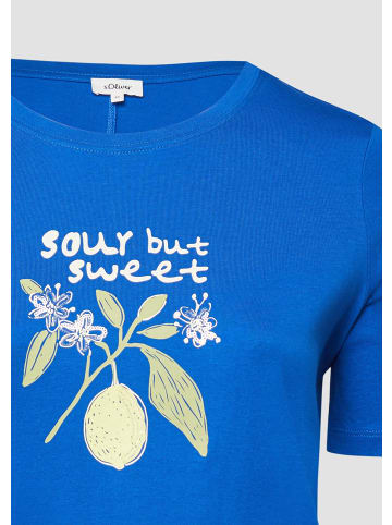 s.Oliver T-Shirt in 56D1_royalblau