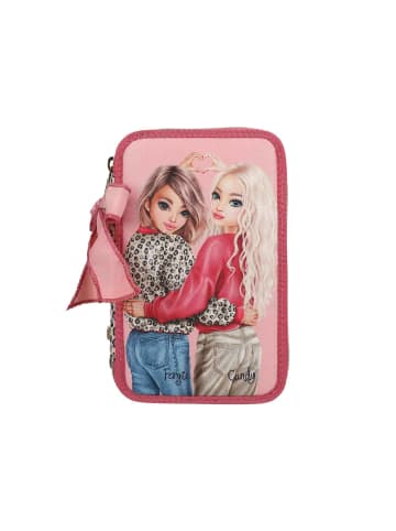 Depesche 3-Fach Federtasche LEOHEART TOPModel 7,5 x 13 x 20 cm rosa in rosa