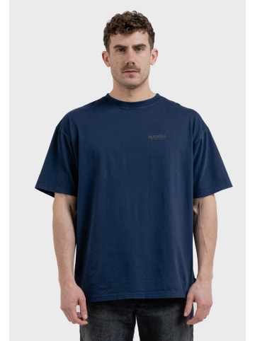 OLDSKULL T-Shirt Peach Dyed Basic Oldskull Logo in Navy Blue