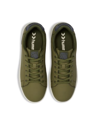 Hummel Schnürsenkel Sneaker Court Line Lebensstil Erwachsene in WINTER MOSS