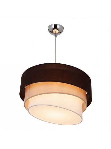 Licht-Erlebnisse Pendelleuchte Ø 45 x (T)120 cm in Silber Braun