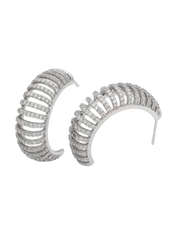 faina Women Earrings in Silver White