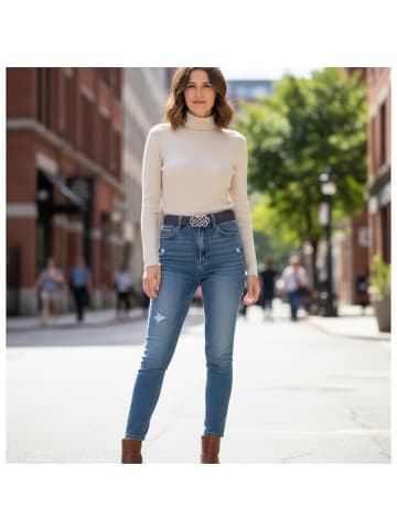 FRONHOFER Damengürtel keltische Schnalle in Braun