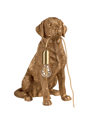 Beliani Tischleuchten MARLEY in Gold/Messing - (W) 26 x (H) 49 x (L) 34 cm
