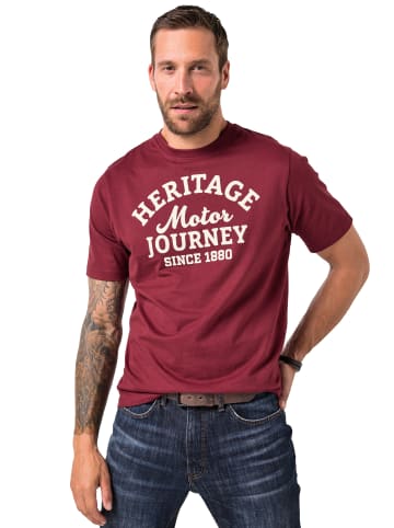 JP1880 Kurzarm T-Shirt in aubergine