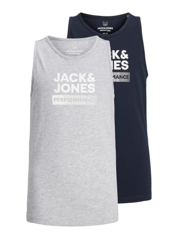 JACK & JONES Junior 2er Pack Tanktops in navy blazer