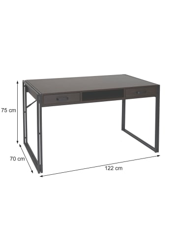 MCW Schreibtisch A27, Wildeiche-Optik