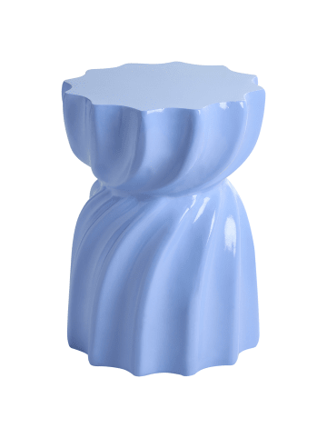 Beliani Beistelltisch ALGUA in Blau - (W) 35 x (H) 48 x (L) 35 cm