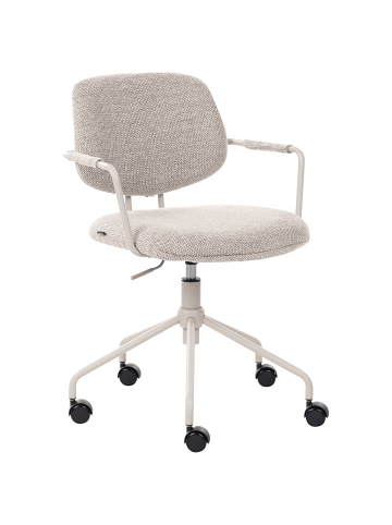 Beliani Bürostuhl RIPLEY in Beige - (W) 60 x (H) 82 x (L) 60 cm