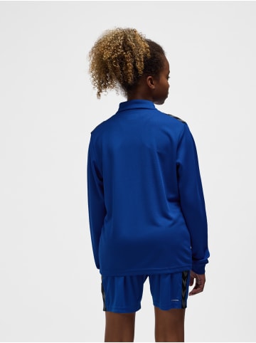 Hummel Halbreißverschluss Jacke Hmlauthentic Kinder in TRUE BLUE