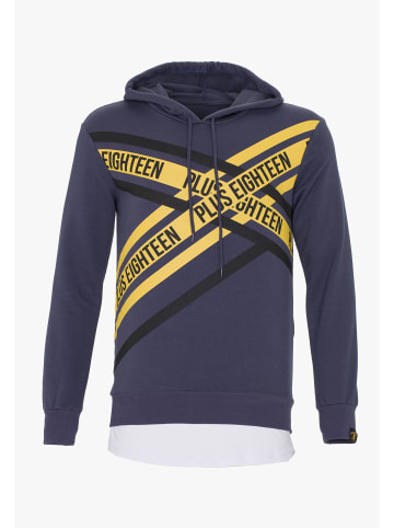 PLUS EIGHTEEN Herren Kapuzenpullover in Petrol