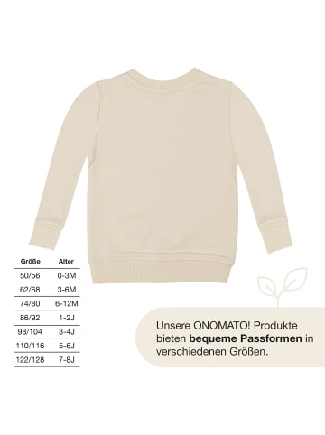 ONOMATO! Pullover Sweatshirt Peanuts Snoopy Cradle to Cradle in Beige